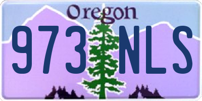 OR license plate 973NLS