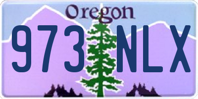 OR license plate 973NLX
