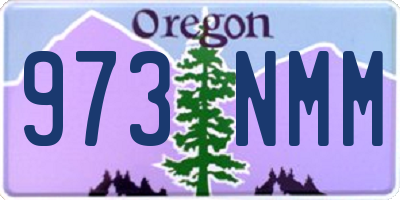 OR license plate 973NMM