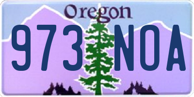 OR license plate 973NOA