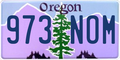 OR license plate 973NOM