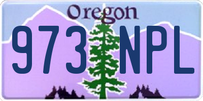 OR license plate 973NPL