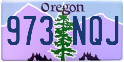 OR license plate 973NQJ