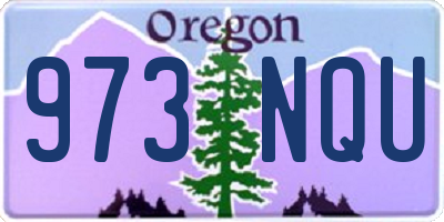 OR license plate 973NQU