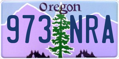 OR license plate 973NRA