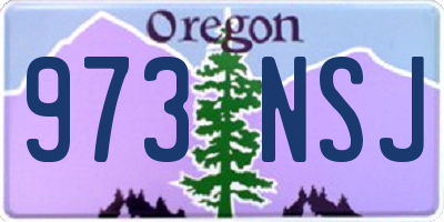 OR license plate 973NSJ
