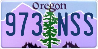 OR license plate 973NSS