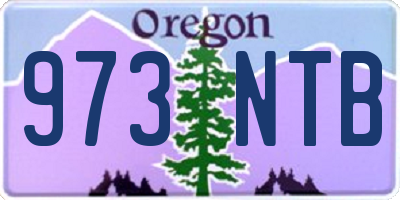 OR license plate 973NTB