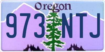 OR license plate 973NTJ