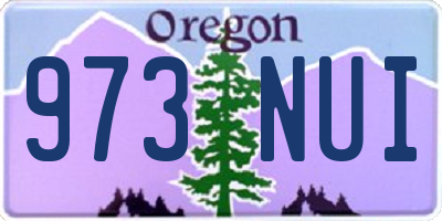 OR license plate 973NUI