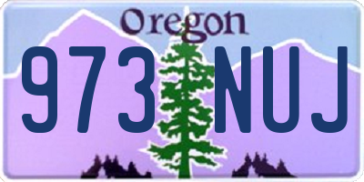 OR license plate 973NUJ