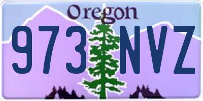 OR license plate 973NVZ