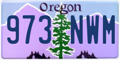 OR license plate 973NWM