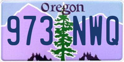 OR license plate 973NWQ