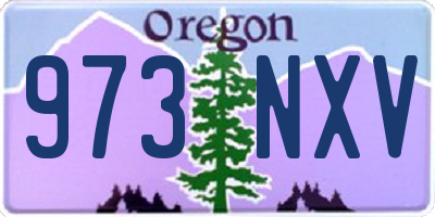 OR license plate 973NXV