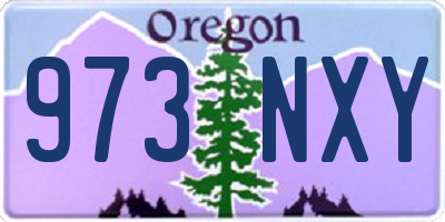 OR license plate 973NXY