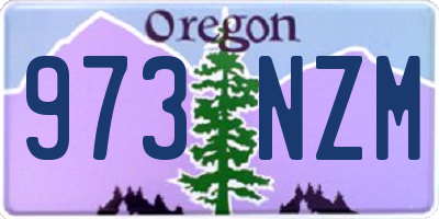OR license plate 973NZM
