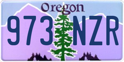 OR license plate 973NZR