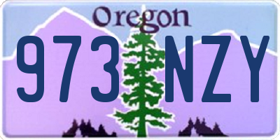 OR license plate 973NZY