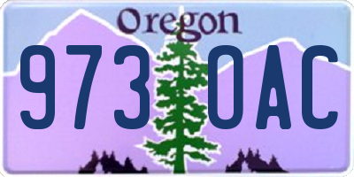 OR license plate 973OAC