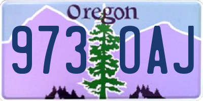 OR license plate 973OAJ