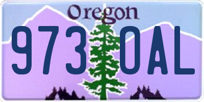 OR license plate 973OAL