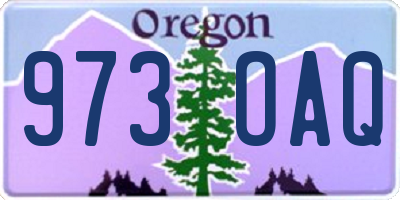 OR license plate 973OAQ
