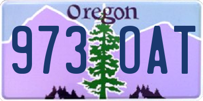 OR license plate 973OAT