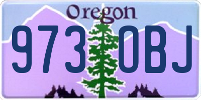 OR license plate 973OBJ
