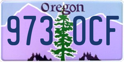 OR license plate 973OCF