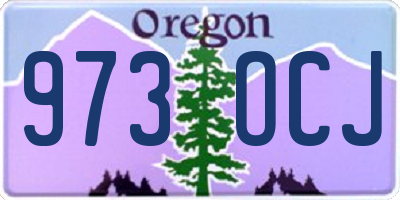 OR license plate 973OCJ