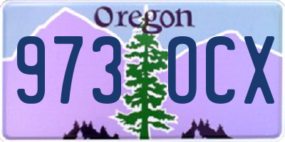 OR license plate 973OCX