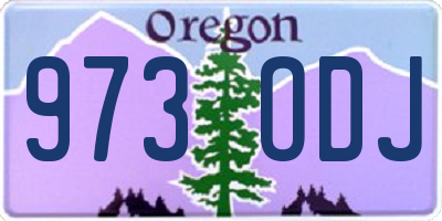 OR license plate 973ODJ