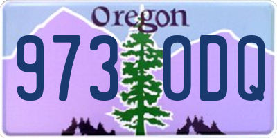 OR license plate 973ODQ