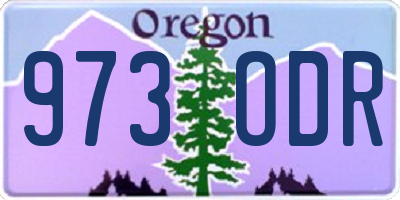 OR license plate 973ODR