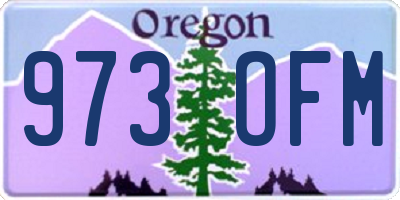 OR license plate 973OFM