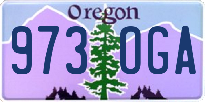 OR license plate 973OGA