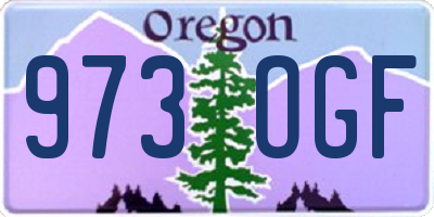 OR license plate 973OGF