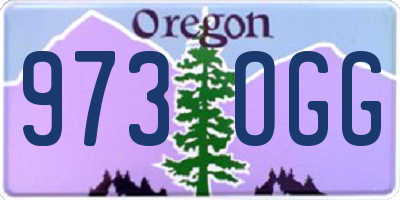 OR license plate 973OGG