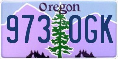 OR license plate 973OGK