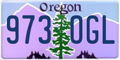 OR license plate 973OGL