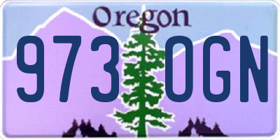 OR license plate 973OGN