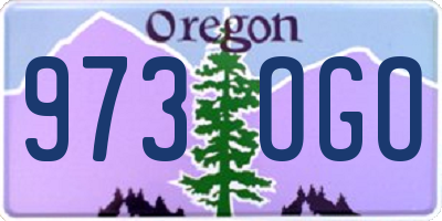 OR license plate 973OGO