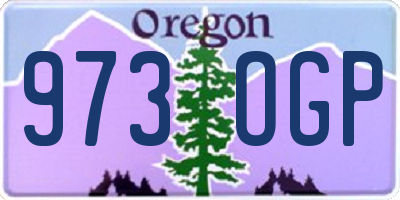 OR license plate 973OGP