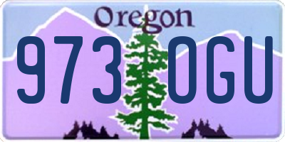 OR license plate 973OGU