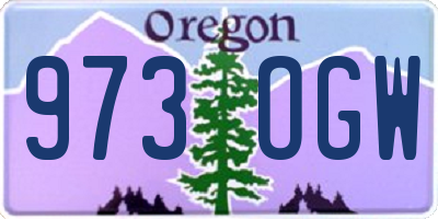 OR license plate 973OGW