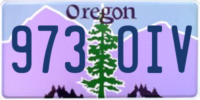 OR license plate 973OIV