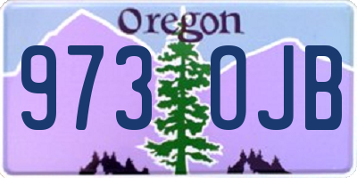 OR license plate 973OJB