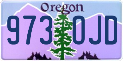 OR license plate 973OJD