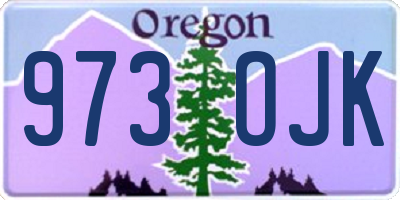 OR license plate 973OJK